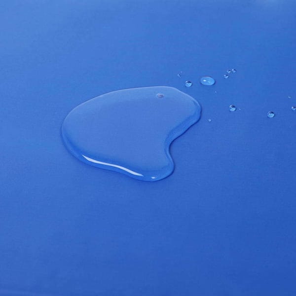 Water beading on the wipe-clean surface of the Dog Cooling Mat Medium