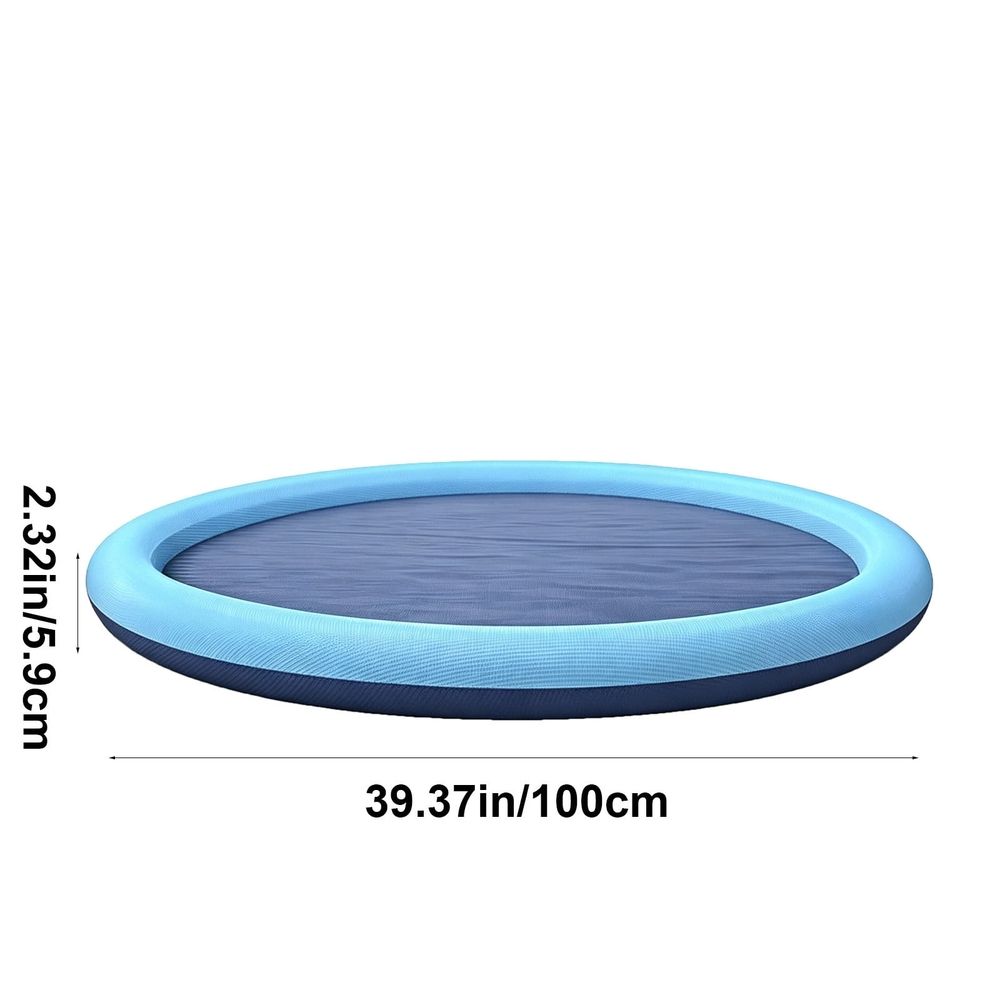 Dog Splash Pad size guide: 100cm across and 5.9cm high
