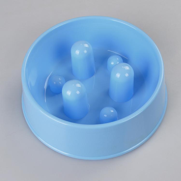Blue Slow Feeder Dog Bowl with raised pegs, from the 2-pack