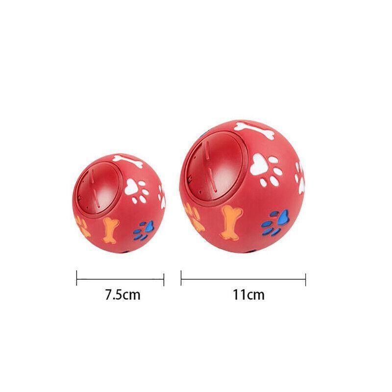 Treat Tumbler Ball size comparison: 7.5cm small and 11cm medium
