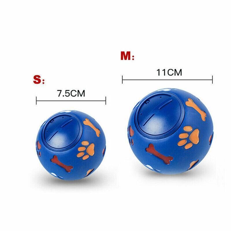 Blue Treat Tumbler Balls in 7.5cm small and 11cm medium sizes