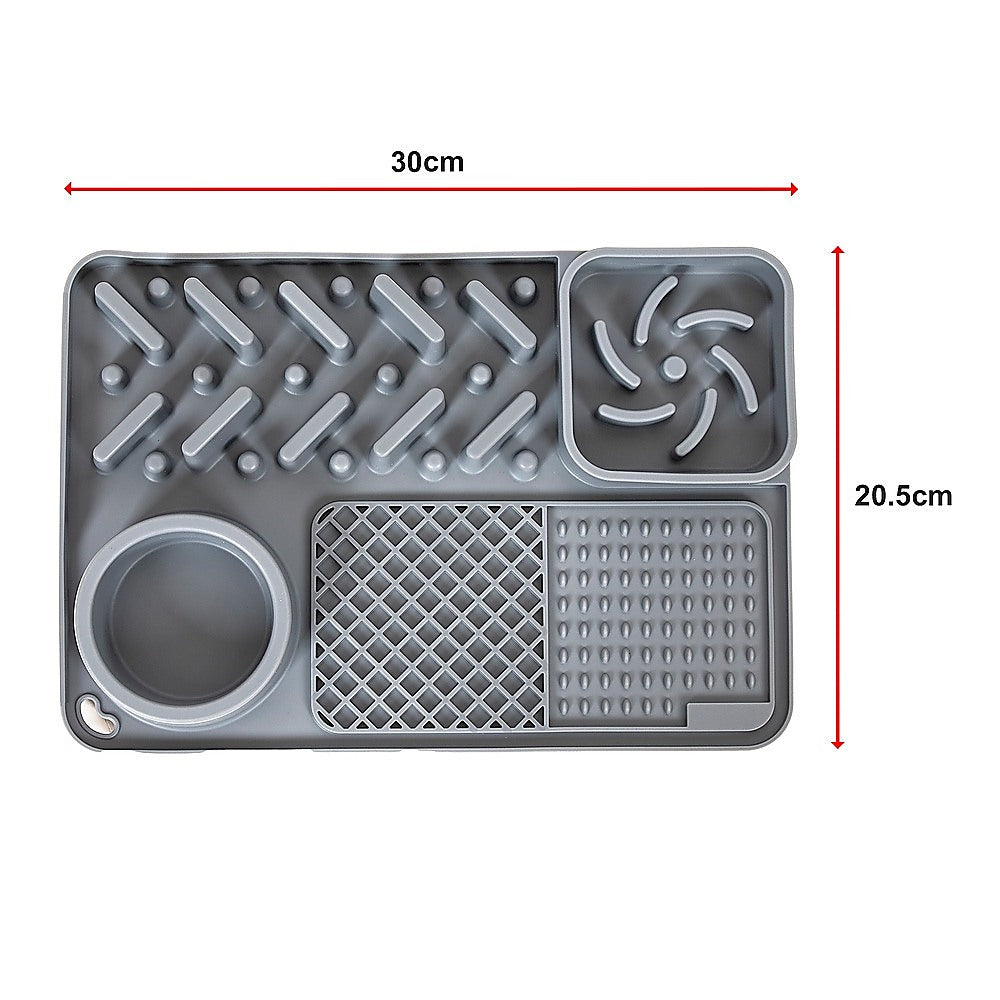Tough Lick Mat size guide: 30cm long and 20.5cm wide